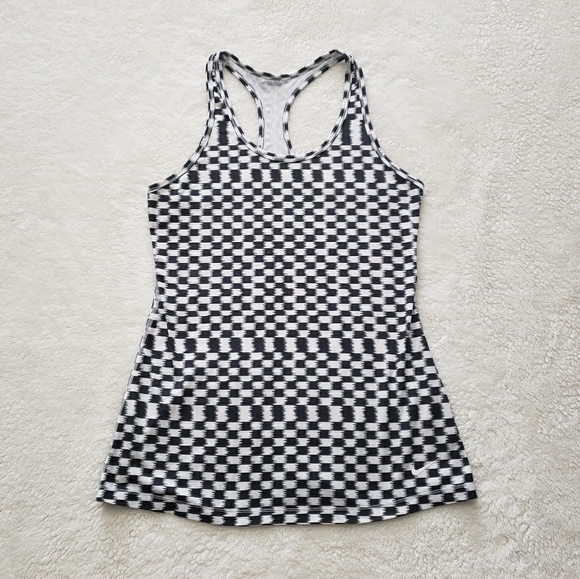 Nike Tops - Nike Black and White Checkered Tank Nike Tops - Nike Black and White Checkered Tank